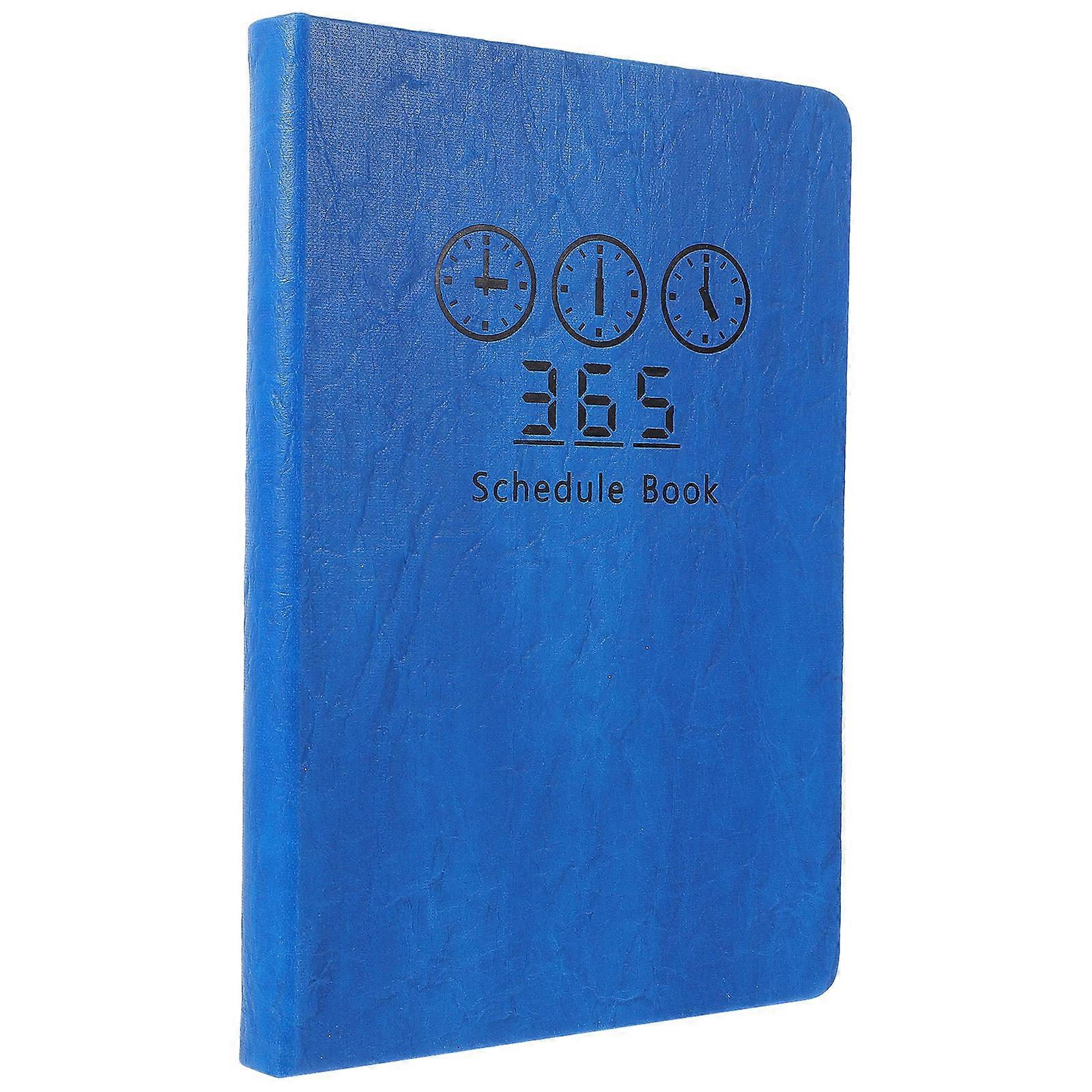 Blue Paper Date Notepad Weekly Plan Pad for Study 2Pcs Notebooks