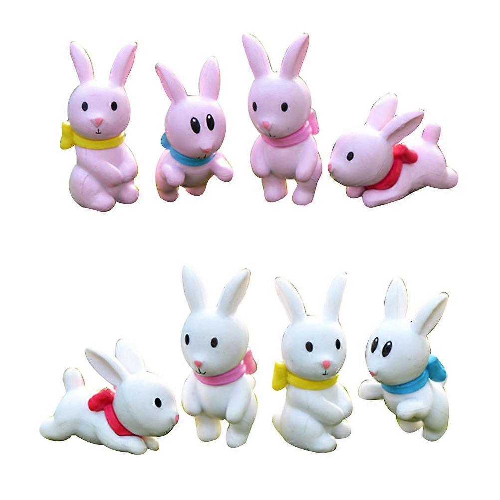 Mini Rabbit Kits Rabbit DIY Craft Decor for Scenery Decoration 16Pcs