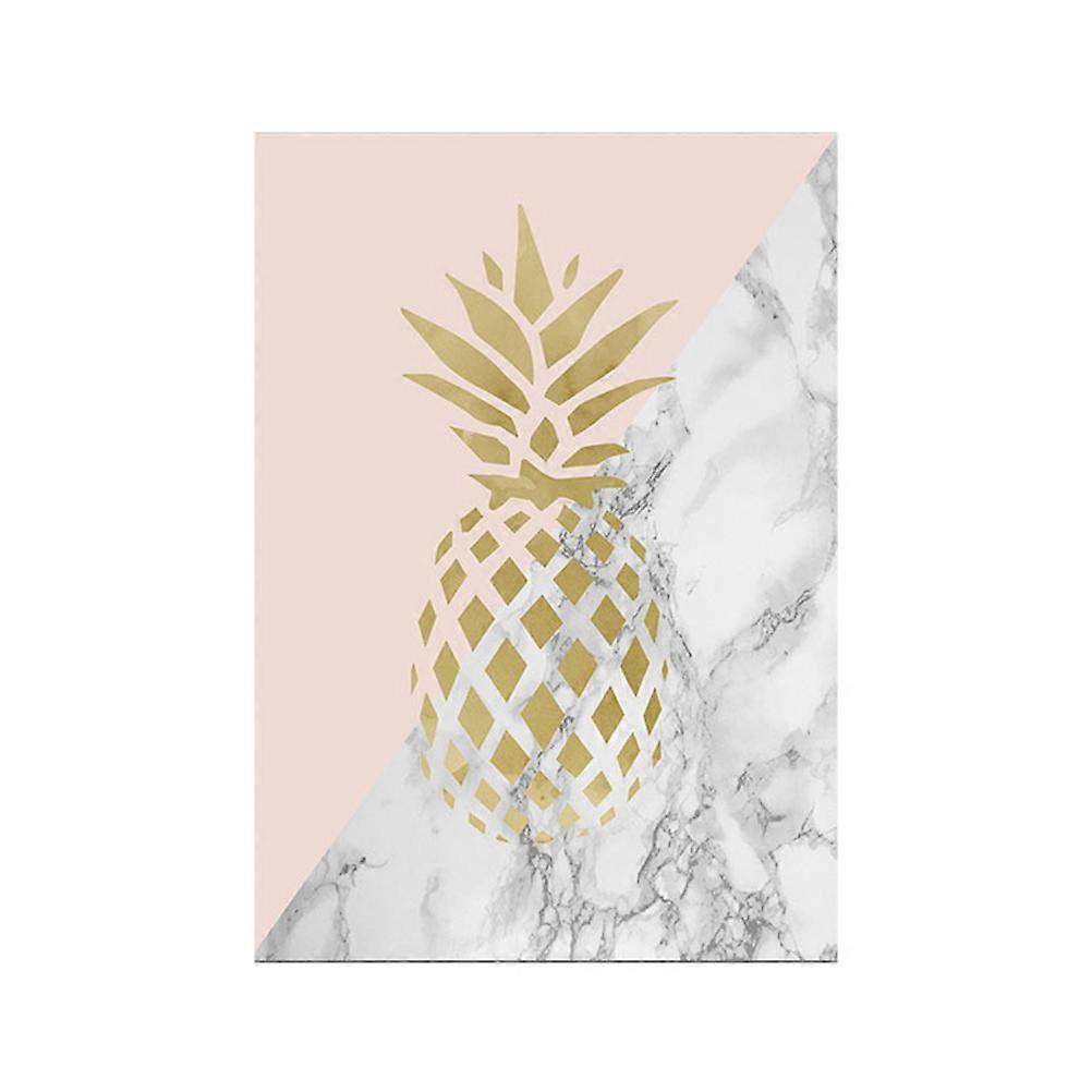 Pineapple Drawing Canvas Frameless Decor Hanging Painting for Home