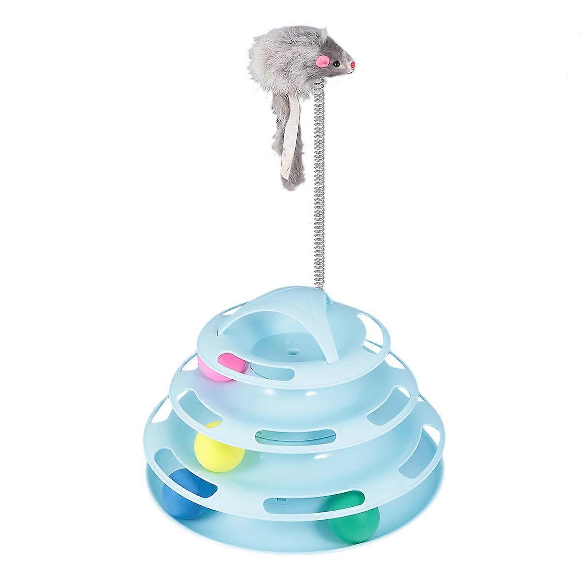 Kitten Interactive Four Level Circle with Moving Ball 2Pcs