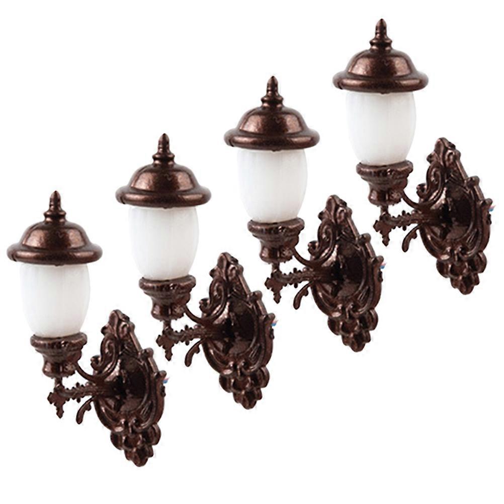 Mini Wall Lamp Model for Decoration 12Pcs Sand Table Doll House