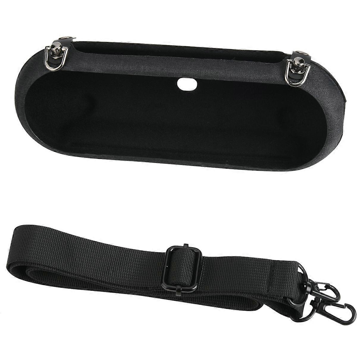 For Pill 2024 Speaker EVA Zipper Storage Hard Case Audio Shoulder Strap Messenger Bag Black