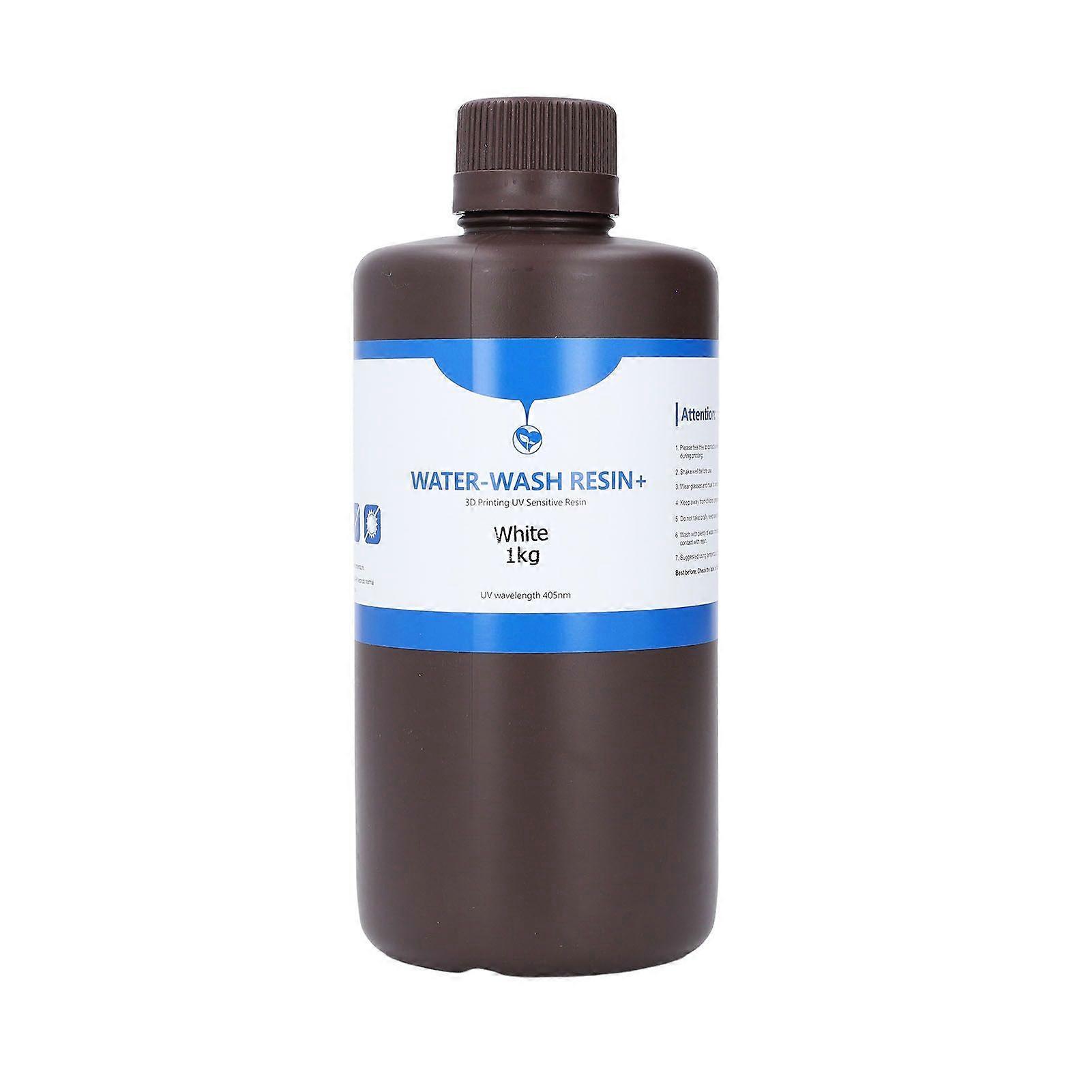 3D Print Resin Castable Water Washable UV Curing High Resolution 80 Shore Hardness 1KG Consumables White