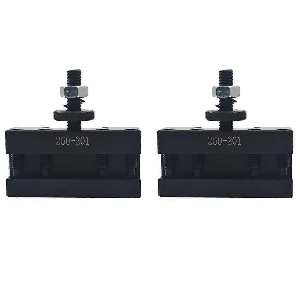 2Pcs 250-201 Quick Change Tool Holder Turning and Facing Tool Holder for Lathe Cutter Cutting Tool B
