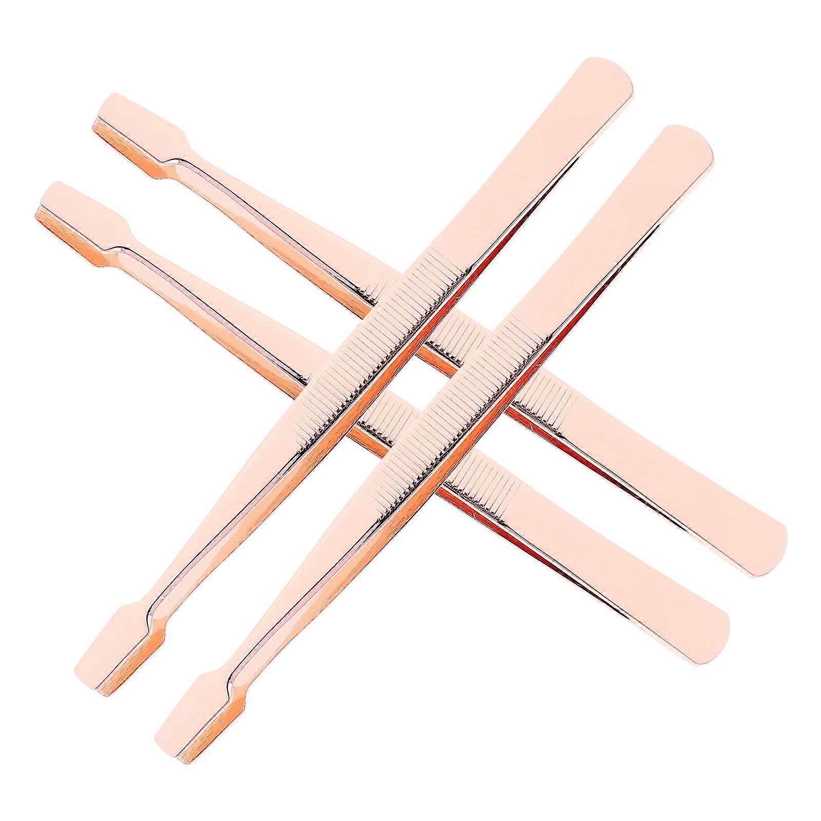 Stainless Steel Eyelash Tweezers for Precision Use with 12Pcs Pack