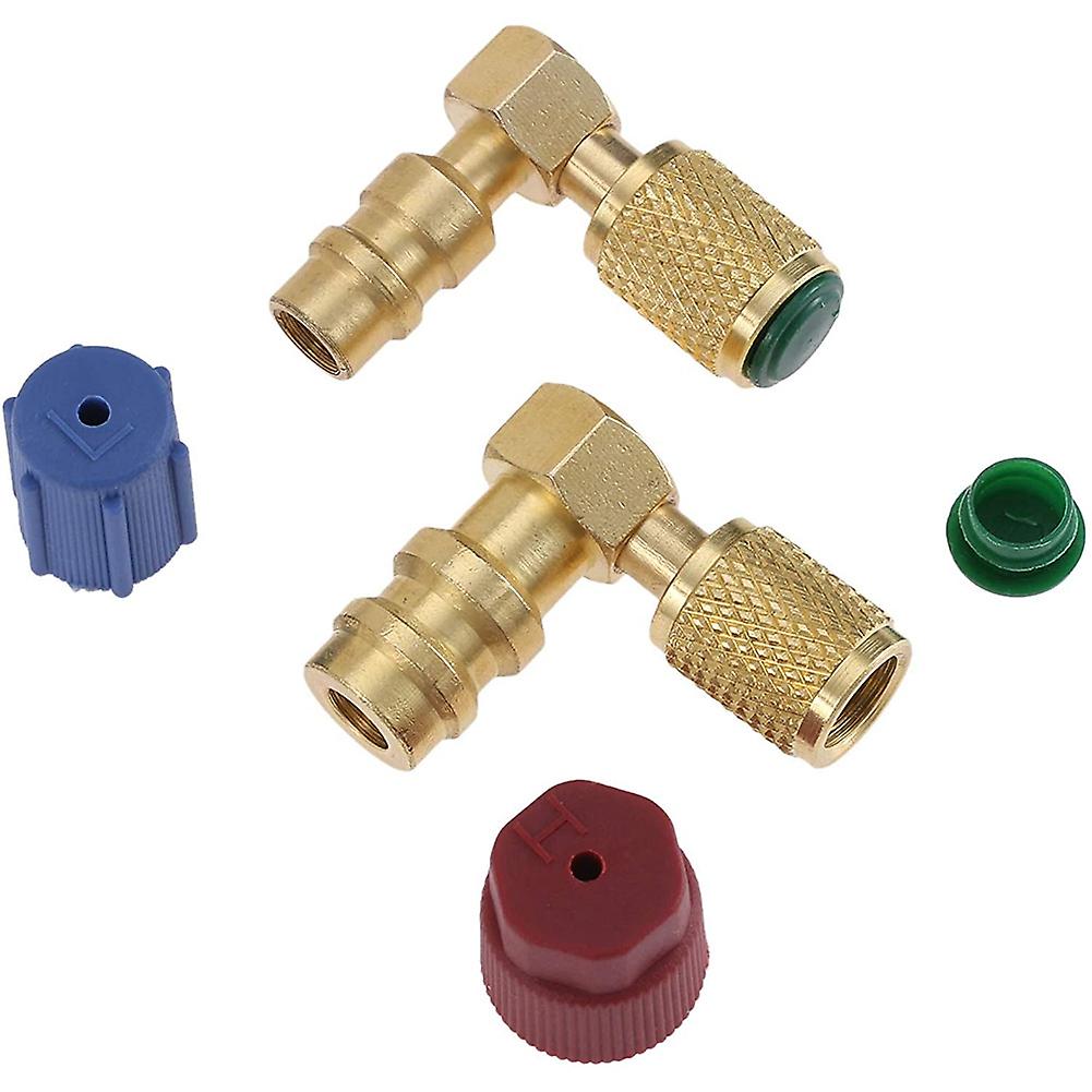 R12 To R134 A High/low Ac Fitting Port Retrofit Conversion Adapter ...