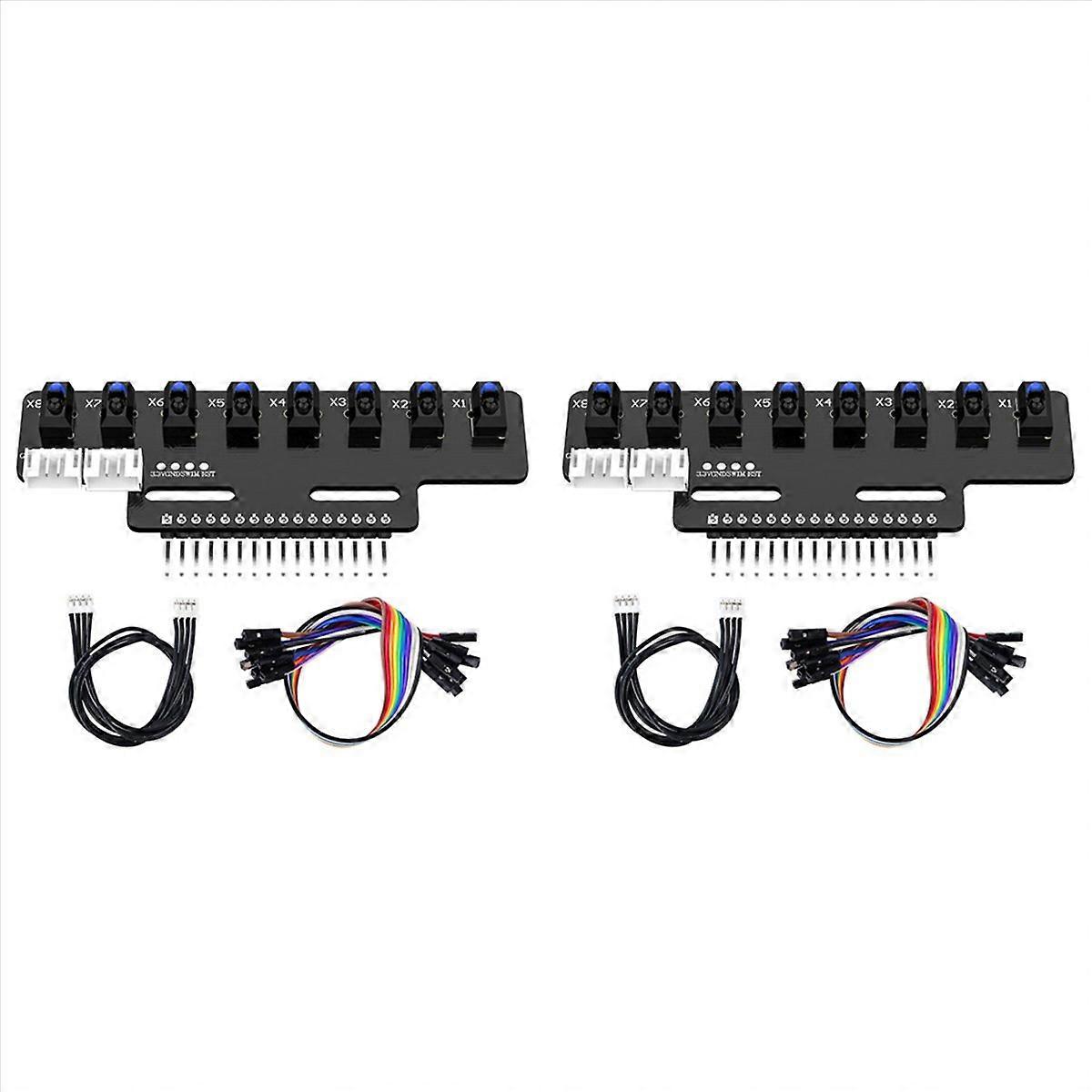 1PCS 8 Channel High Electronic Infrared Line Tracking Sensor Module Support Automatic Calibration