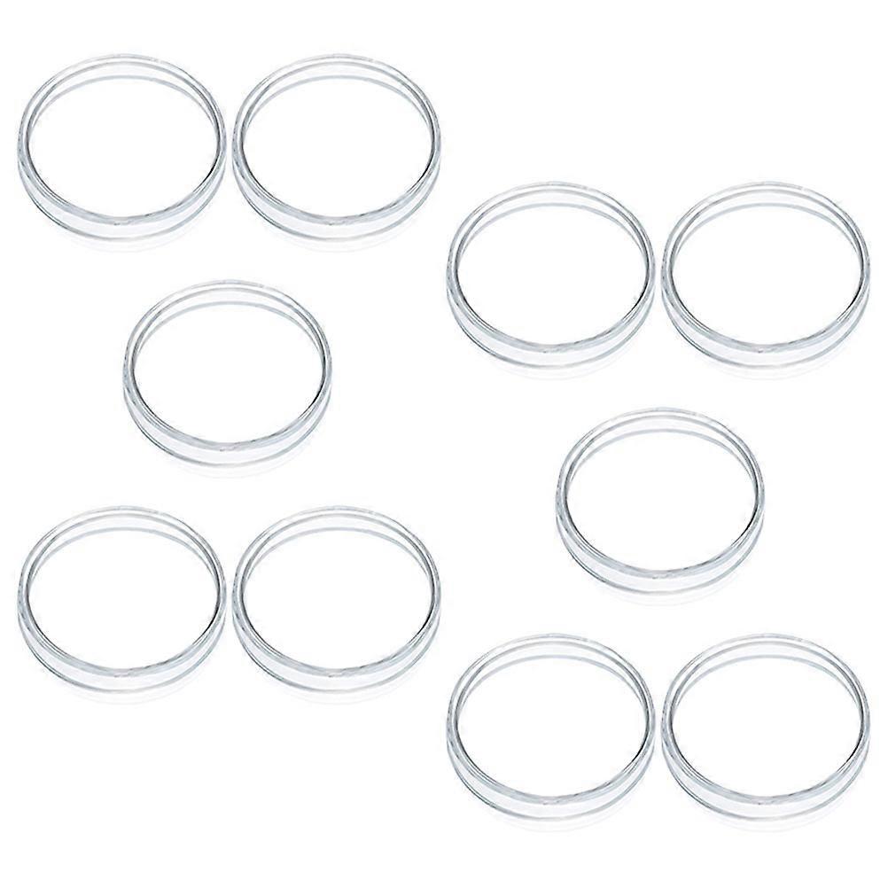 Petri Plates 10Pcs Transparent Cell Culture Plates for Students and Researchers Manufactured with Smooth Surfaces