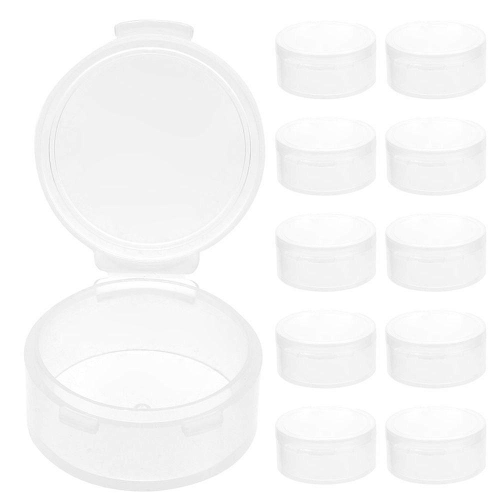 15pcs Ear Plugs Carry Case Tiny Plastic Containers Small Plastic Boxes Transparent Jewelry Box Small Clear Plastic Containers Clear Plastic Box Tiny E