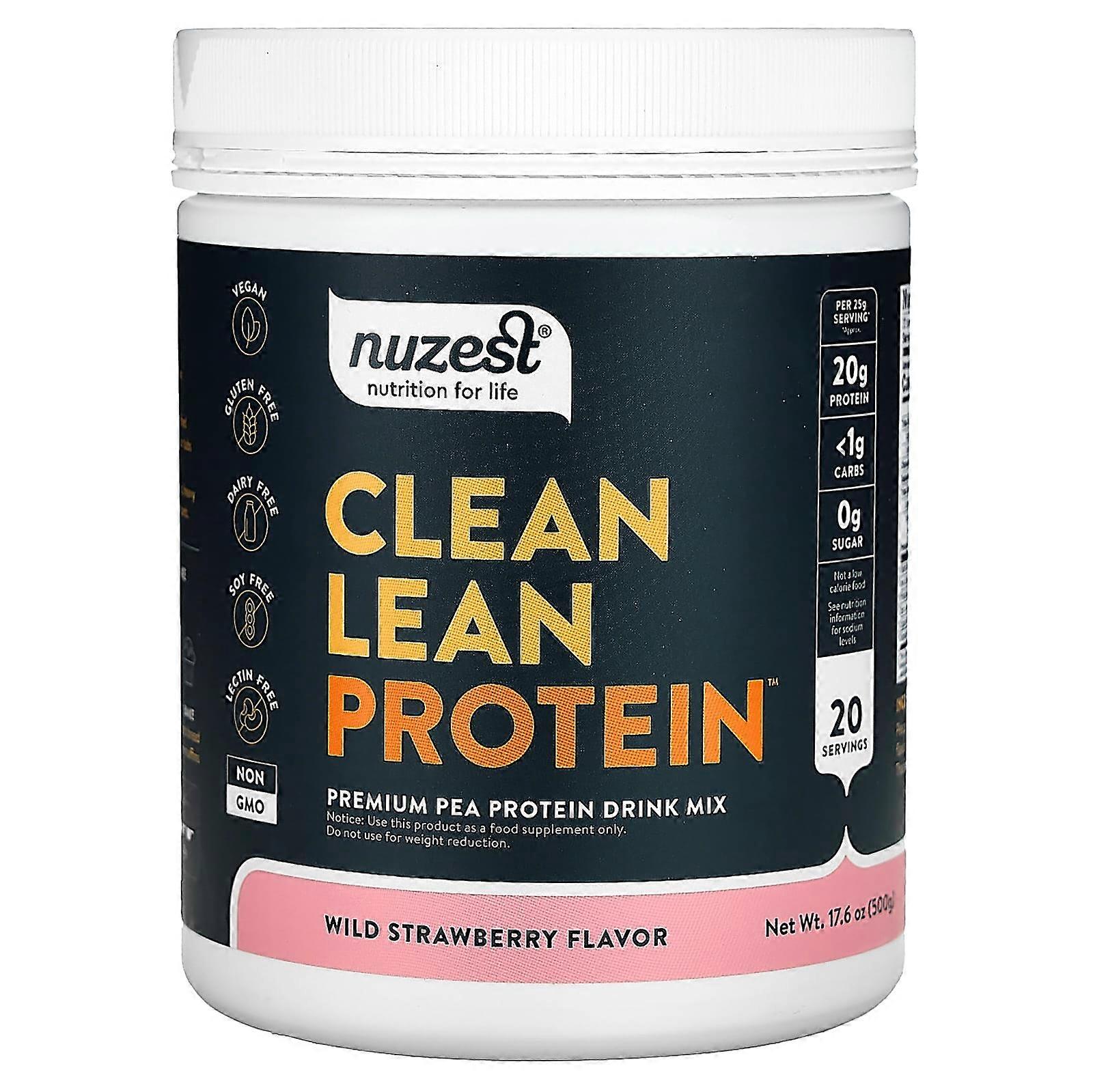 Clean Lean Protein, Wild Strawberry, 17.6 oz (500 g)