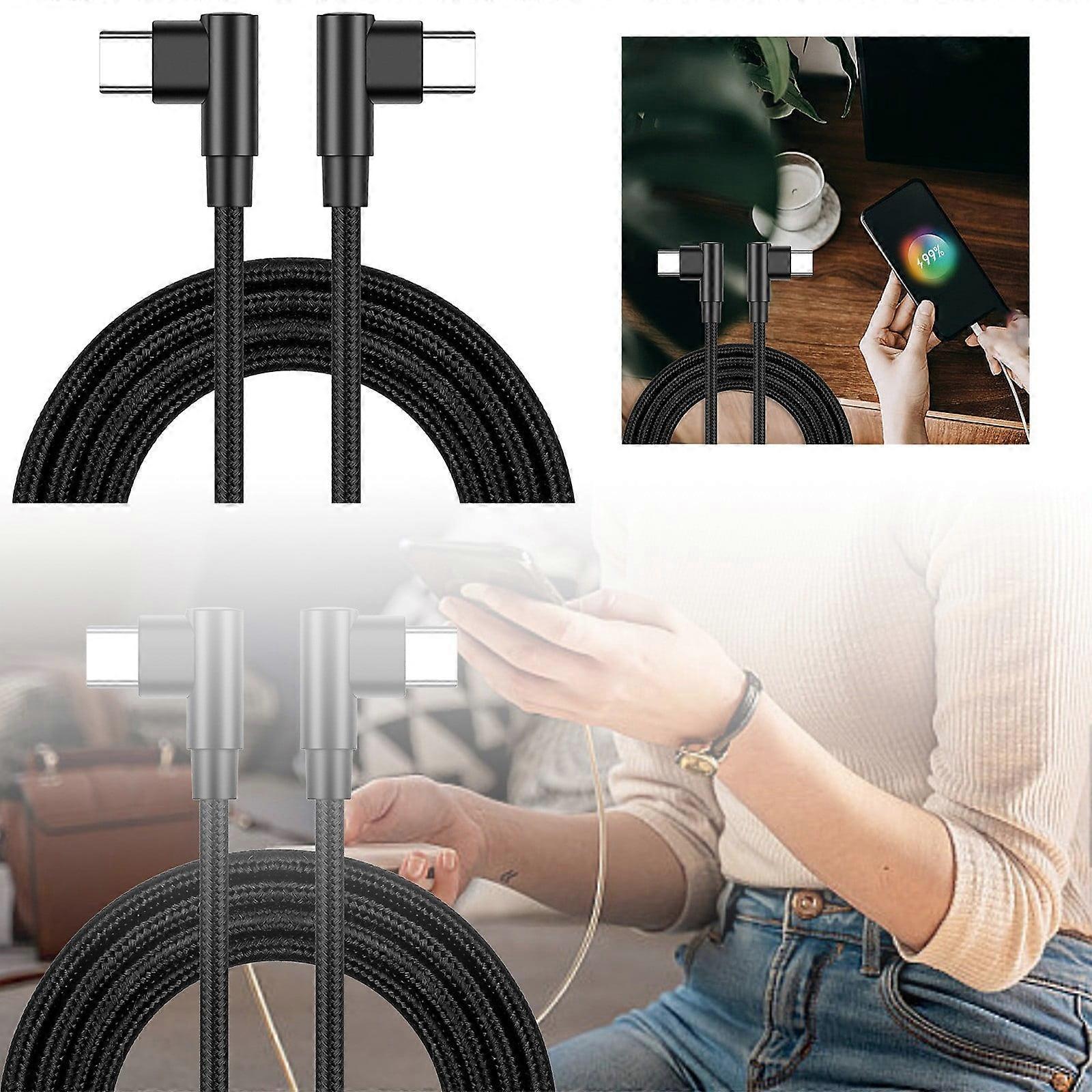 60W 3A Nylon Braided PD Fast Charging C To C Head Type C Data