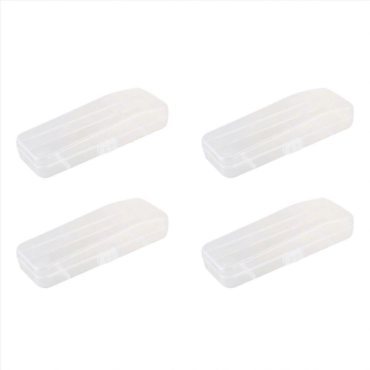 1 Pcs Storage Box Men Shaver Case Transparent Plastic Case