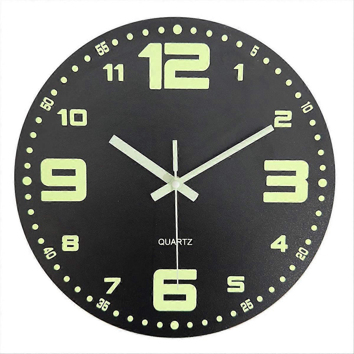 12inch Wall Clocks Glow In the Dark Clock Silent Wall Clock
