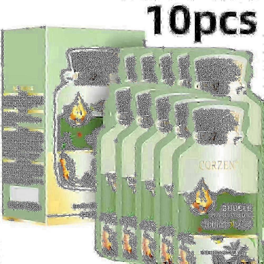 10pcs Natural Plant Hair Dye Bubble - Botanical Grey Coverage & Conditioning