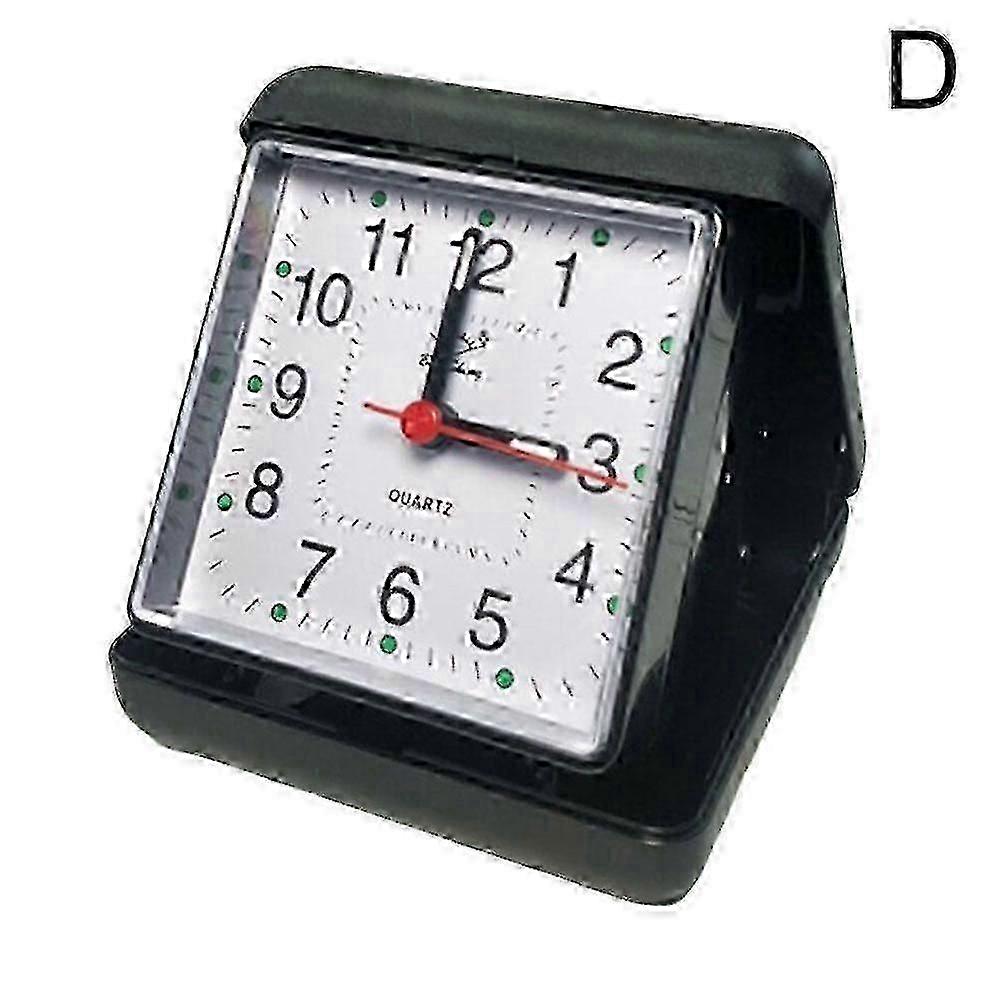 Alarm Clock Portable No Tick Snooze Silent Small Bedside Clocks