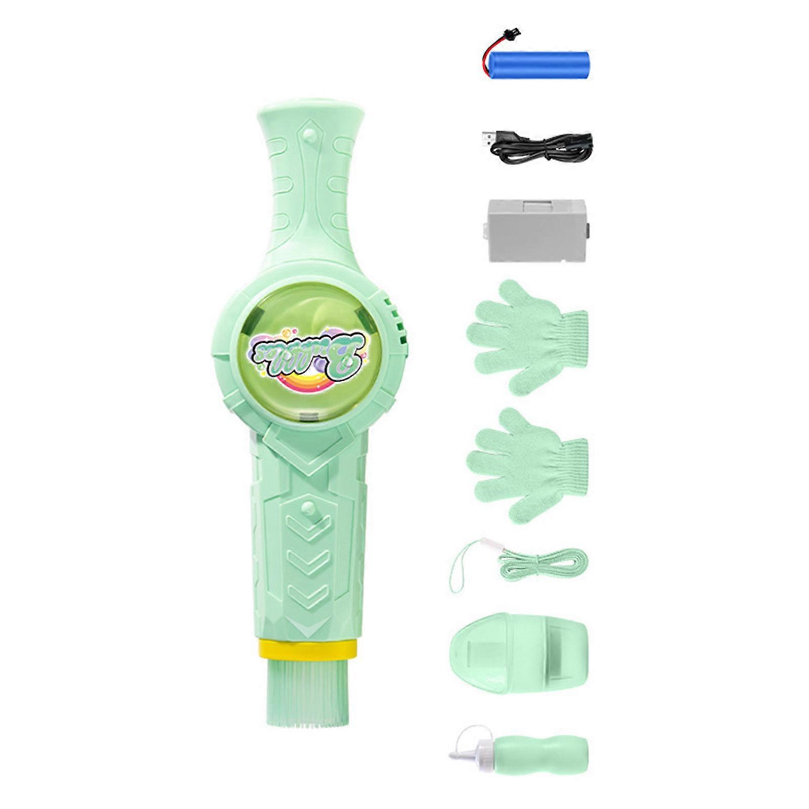 Büyük 15cm Kırılmaz Kabarcık Üfleyici Oyuncak Outdoor Kabarcık Oyuncak Fotoğrafçılık İçin Sis Özelliği Sosyal Etkinlik Toplama Yeşil