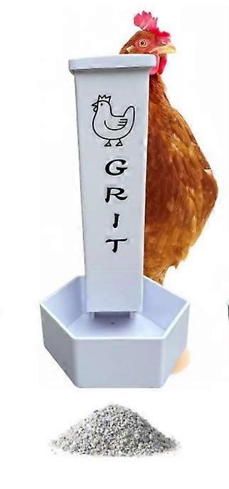 2Pack Chicken Grit Feeder,  Shell Feeder with Lid, Hanging Chicken Poultry Feeders Trough,  Accessories Supplies Multicolor