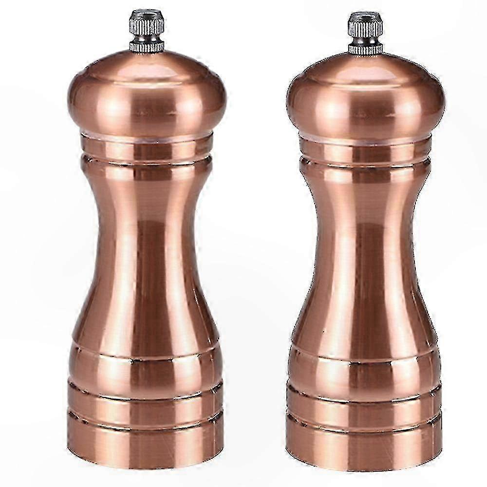 Copper Finish Salt and Pepper Set with Mill Grinder