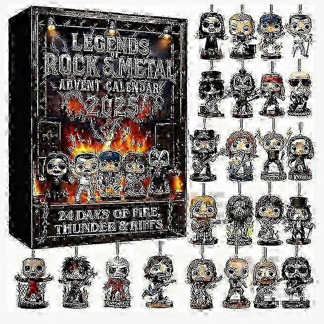 Ημερολόγιο Advent z 2025 LEGENDS ROCK METAL Χριστουγεννιάτικο 2D ακρυλικό κρεμαστό στολίδι δώρο Το απόλυτο χριστουγεννιάτικο δώρο για ΠΟΔΙ