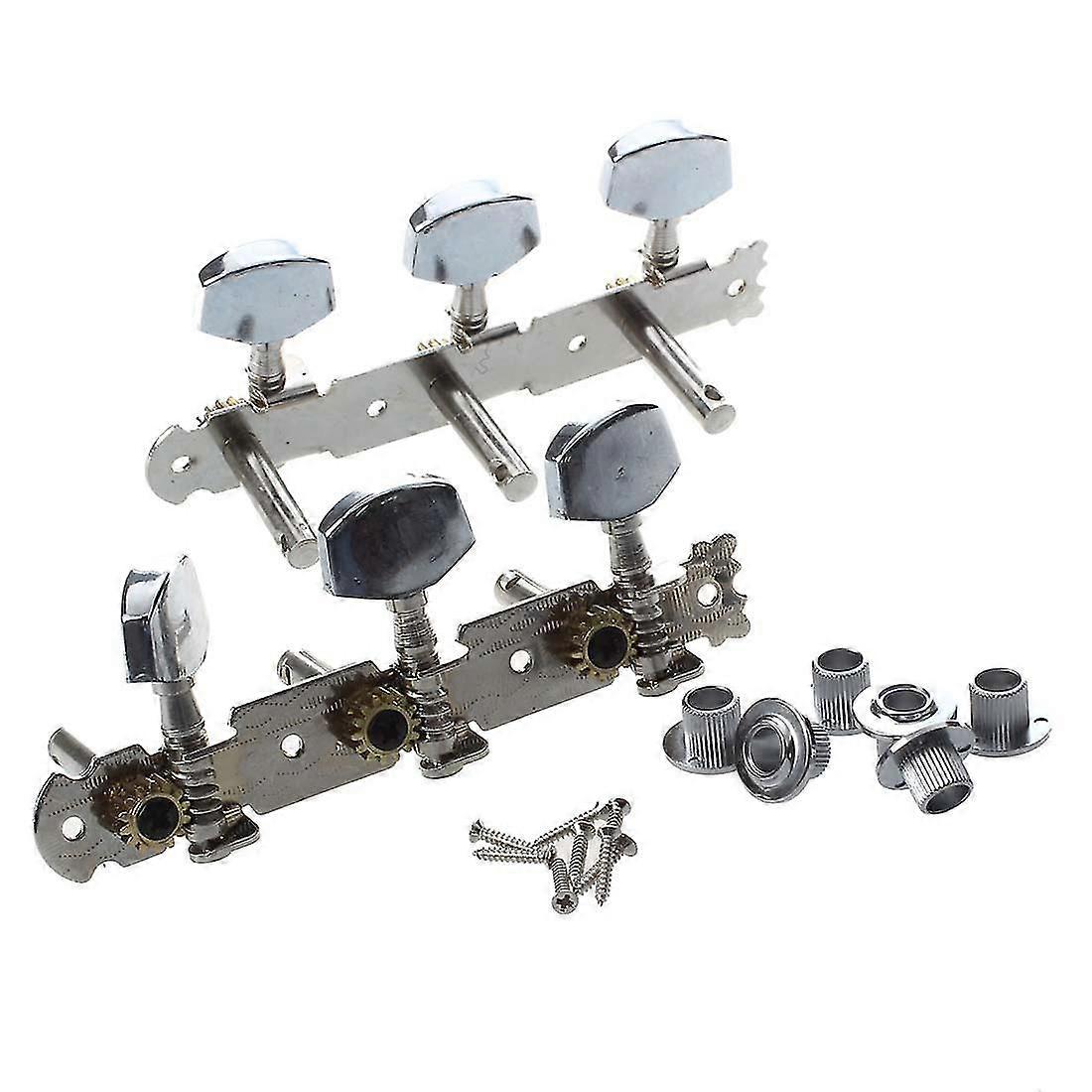 Silver Tone Metall Gitarr Head Tuning Keys Peg 2 st