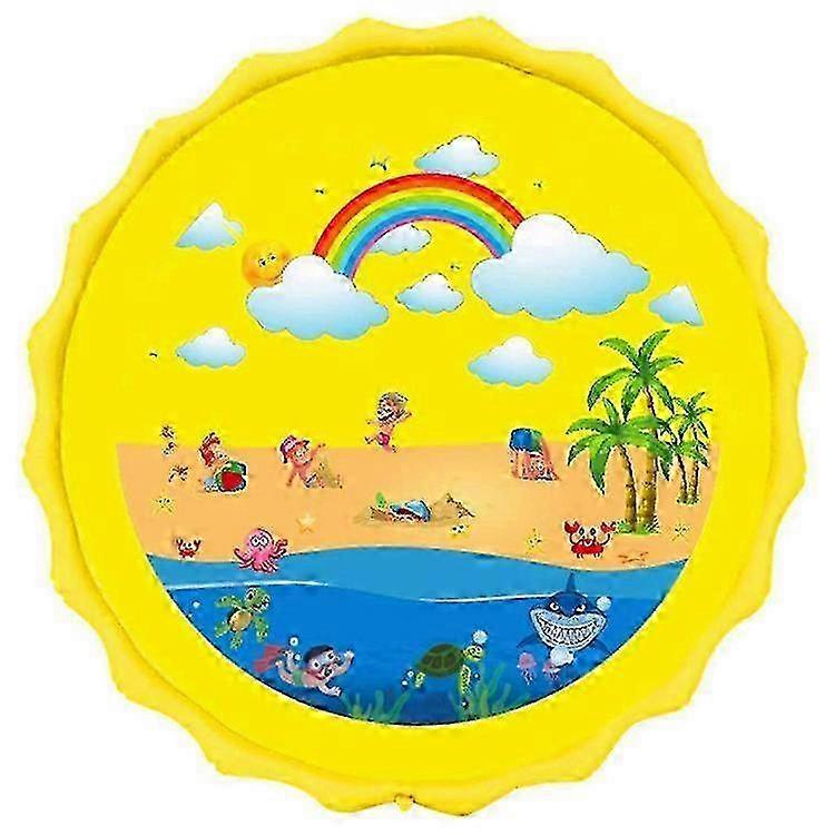 170 سم وسادة رش مياه العشب في الهواء الطلق ، وسادة رش مياه قابلة للنفخ في الهواء الطلق للعبة الأطفال ، لون 3