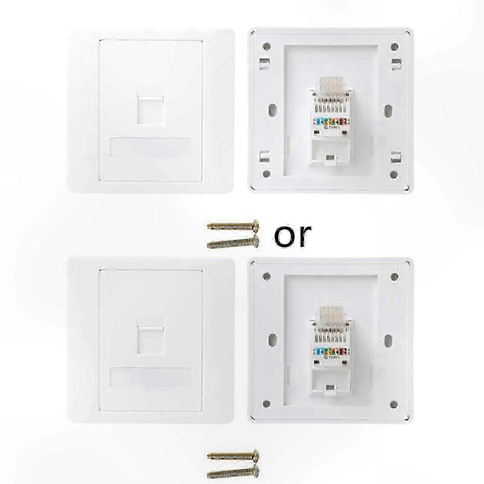 86 Type Computer Socket Panel CAT5E Network Module RJ45 Cable Interface Outlet1 SZRH