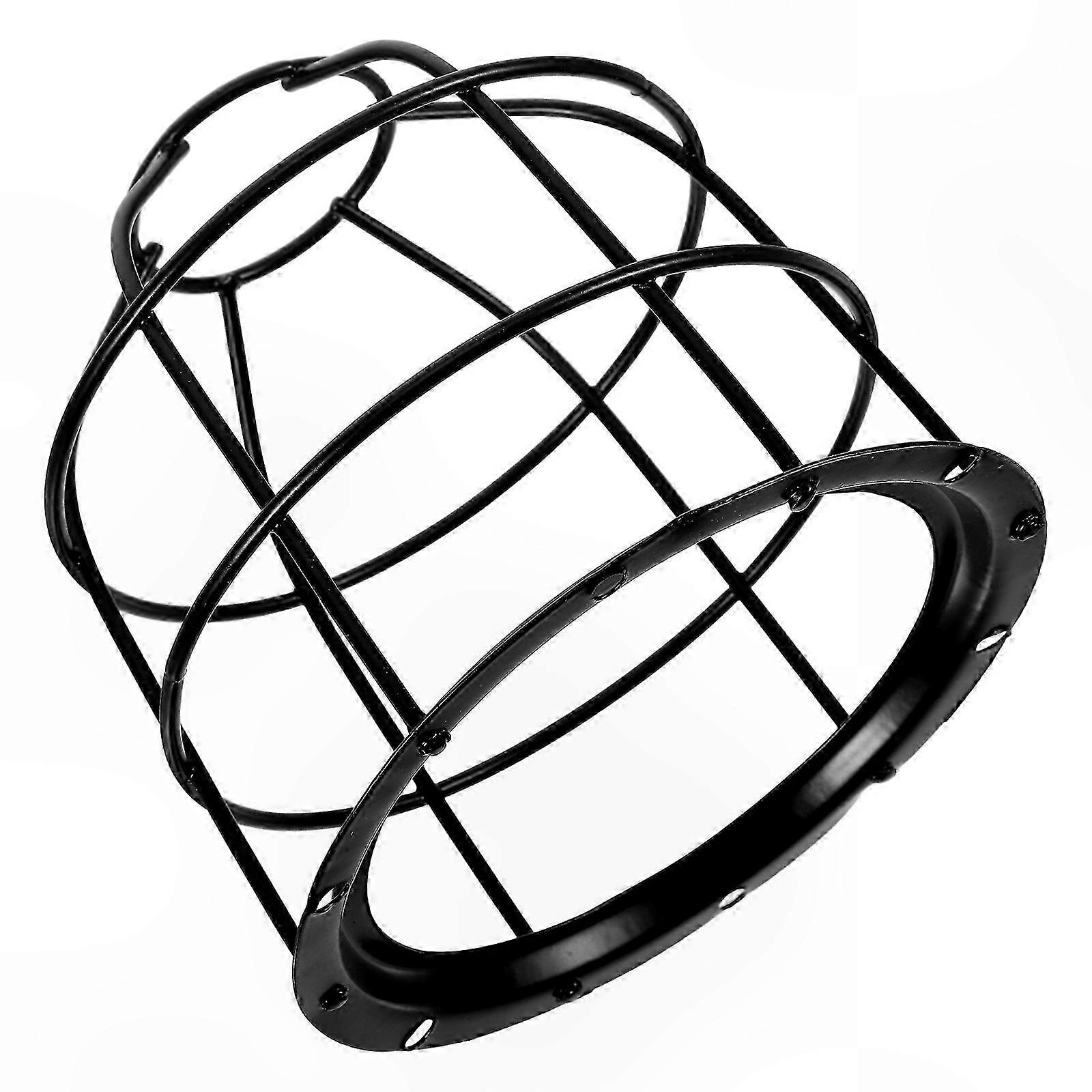 Durable Wire Mesh Guard for Light Bulbs in Workshop Settings