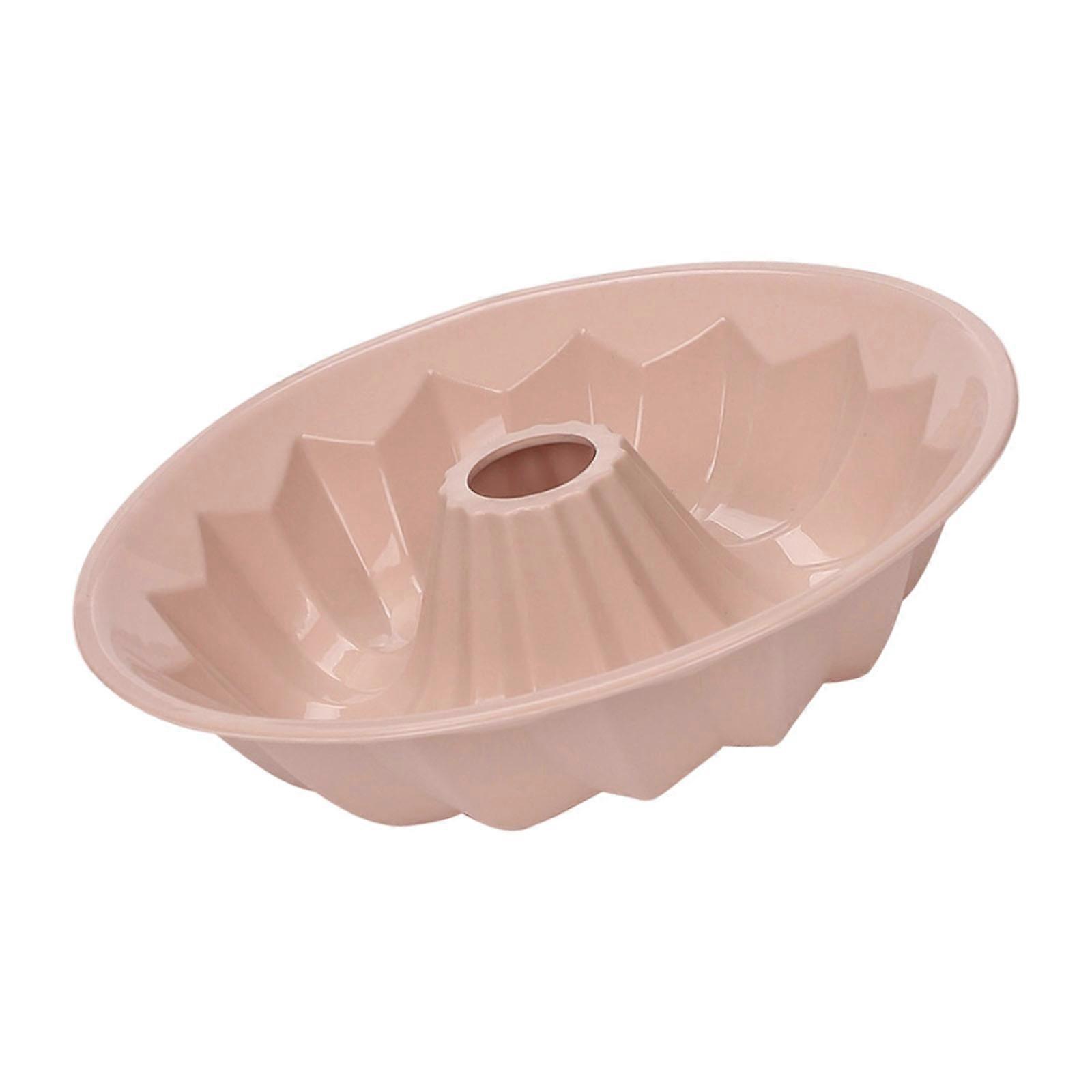 Premium Silicone Baking Molds For Fluted Bundts Cakes Cookie Pastries Pan With Nonstick Surfaces And Thickened Edges  Pink small