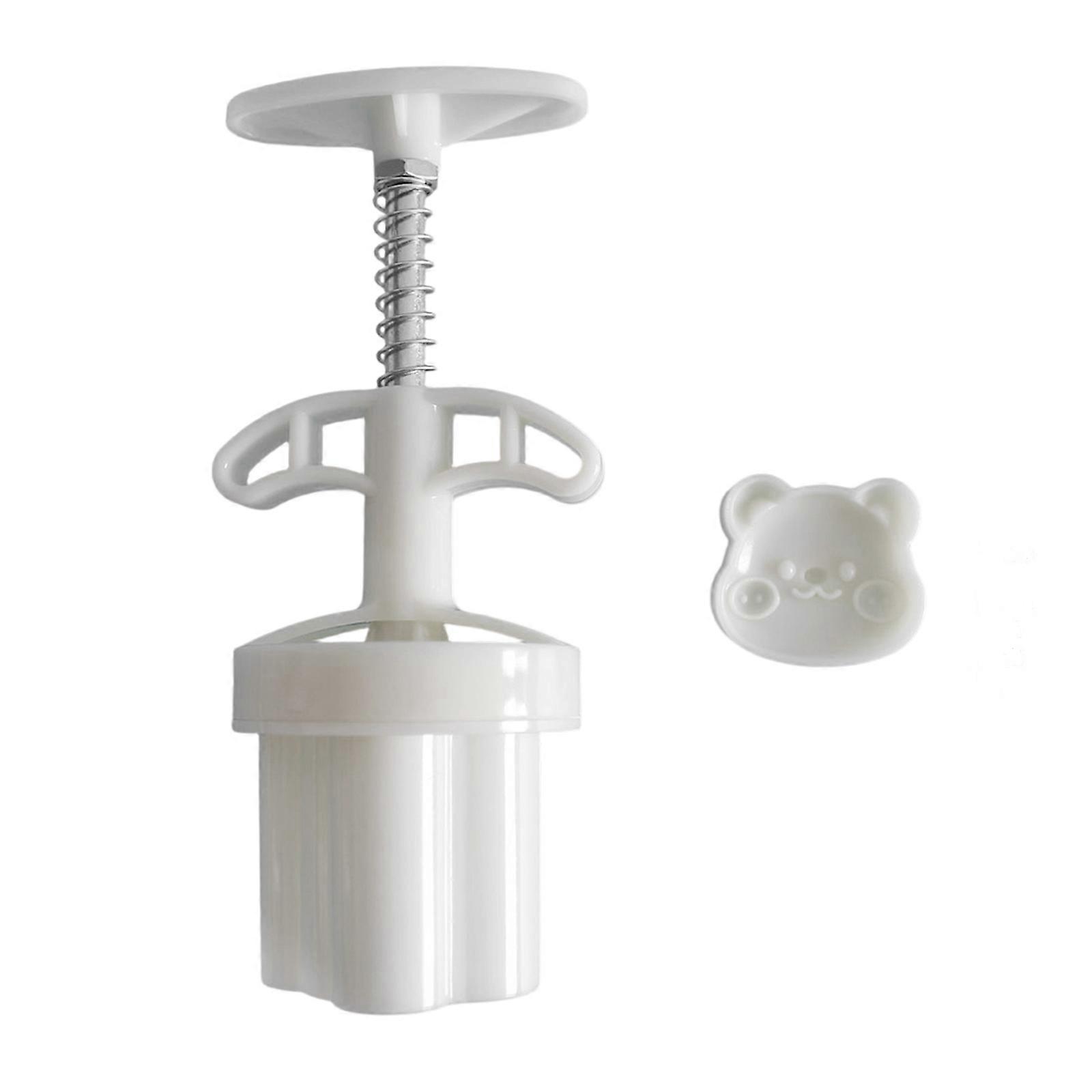 Cartoon Bear Shape Cookie Chocolate Mold Stainless Steel ABS Materials Multipurpose Baking Accessory Multicolor