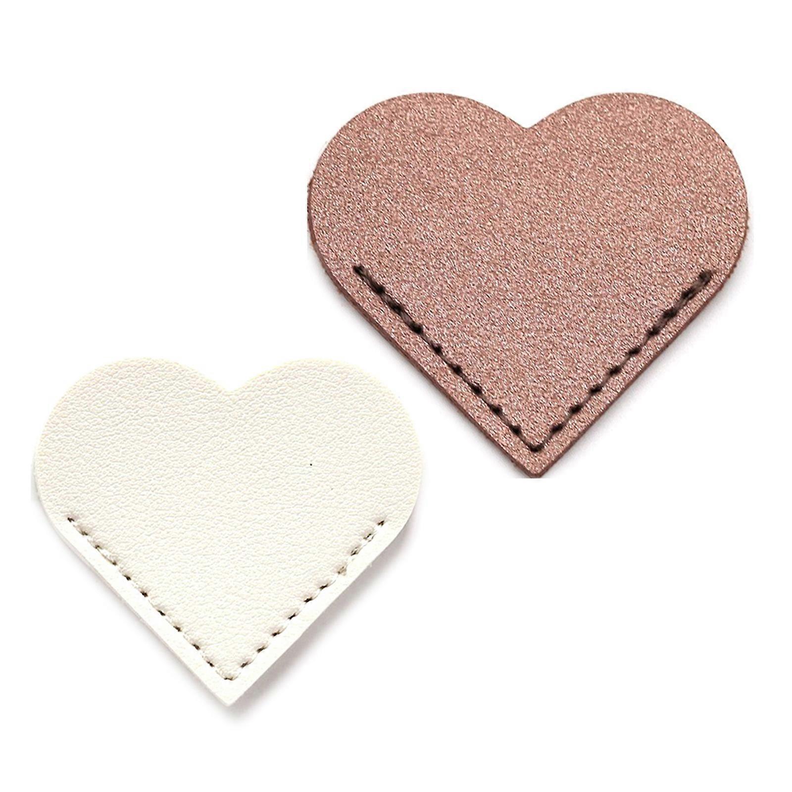 Marque-pages créatifs en cuir PU, marque-pages en forme de cœur, fournitures de lecture pour enseignants, multicolores