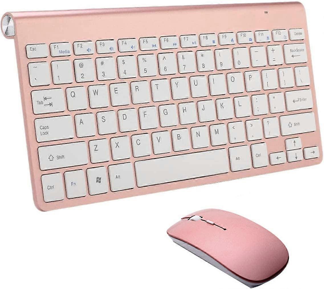 LINLIN Wireless Keyboard and Mouse Set, Rechargeable 2.4G Numeric Combo with Nano USB Receiver for PC, Windows, Notebook