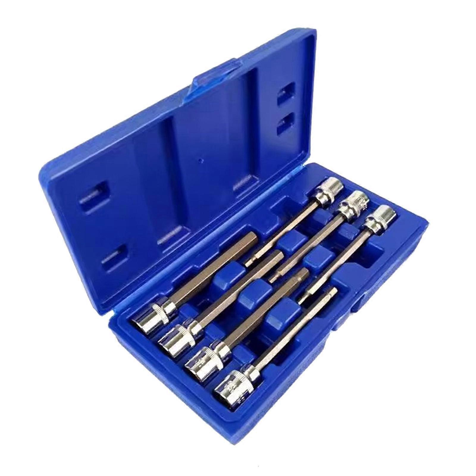 Antislip Metal Screwdriver Bit Extension 7Pcs For Secure Fastener Access Behind Appliances And Machinery Multicolor