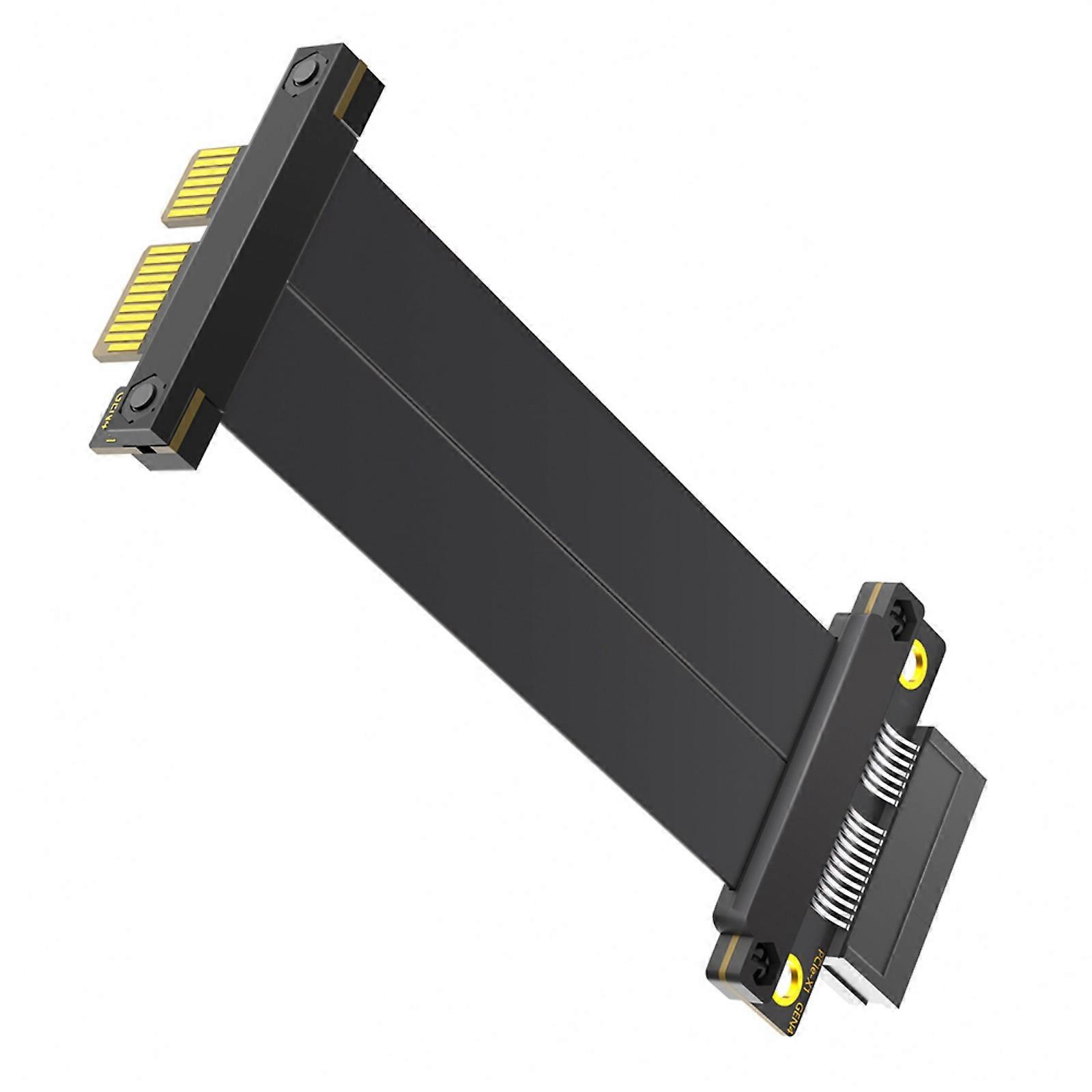 PCIE4.0 1X Extender Risers Cable Flexible Right Angle PCIE GPU Graphics Card Extension Cable 90 Degree to 180 Degree Multicolor