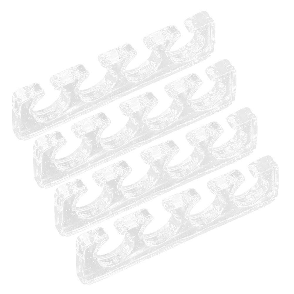 Toe Separators Silicone Manicure Finger Separator for Pedicure 2Pairs