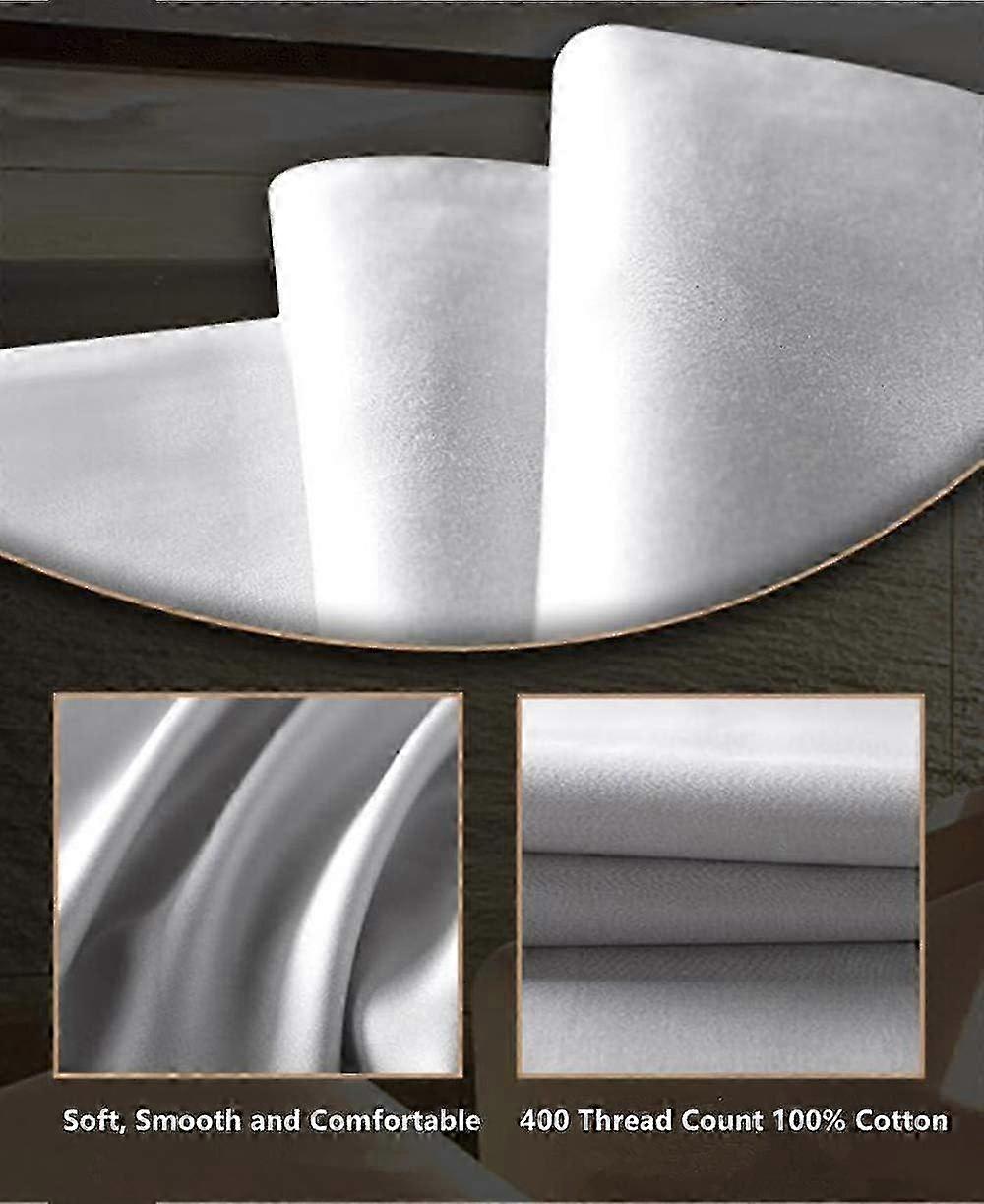 Beddengoedset Soft en Anti-mite 400 Thread Count 100% Katoen Paard, Running Dekbedovertrek Set 3 Stuks (1 Dekbedovertrek + 2 Kussenslopen) (Paard 03,cm(dubbel)