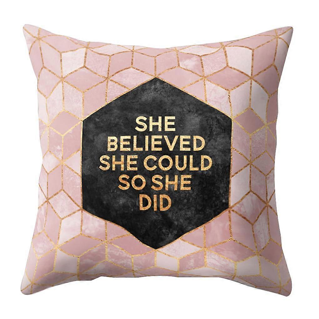 Polyester Sofa Pillow Cover for Restful Sleep, Soft Cushion Case for Home Bedroom