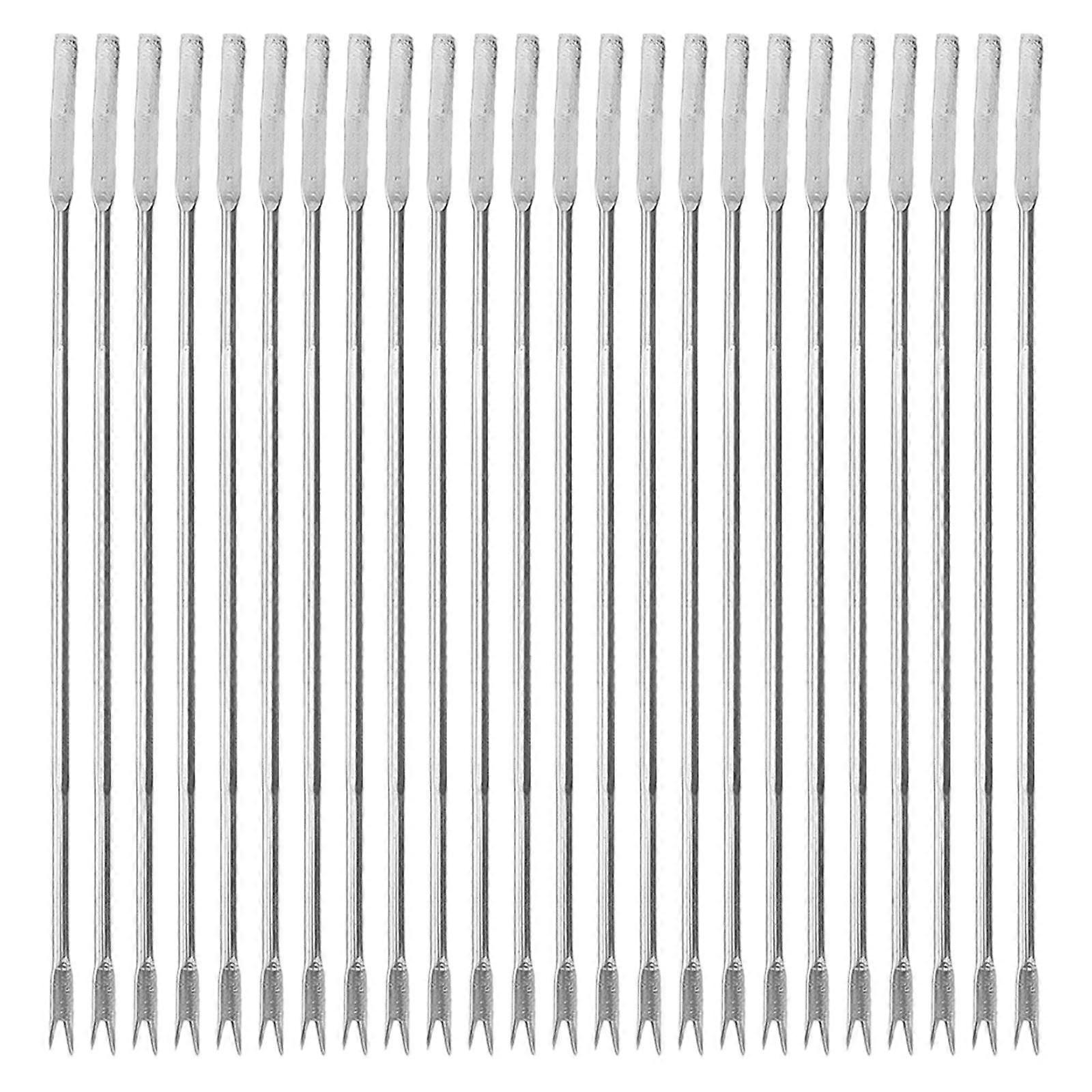 24pcs Multipurpose Walnut Needles Fruit Fork Practical Seafood Peeling Needle Tools