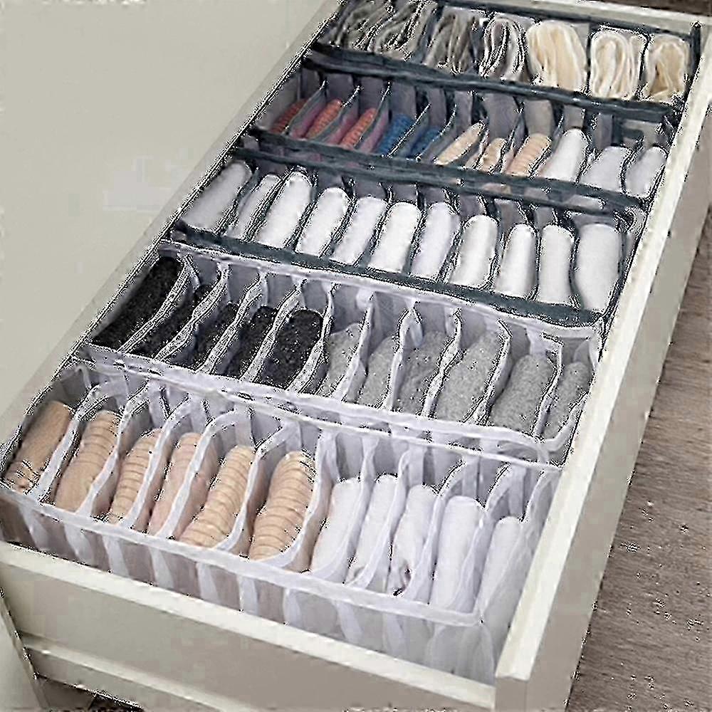 2pcs Drawer Organizer with Dividers for Clothes Storage