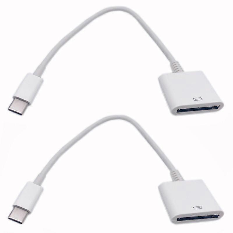 Charging Cable for Apple 30pin to USB 3.1 Type-C Adapter 2PCS