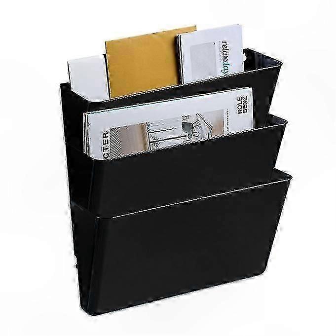 wall mounted set of 3 magazine racks