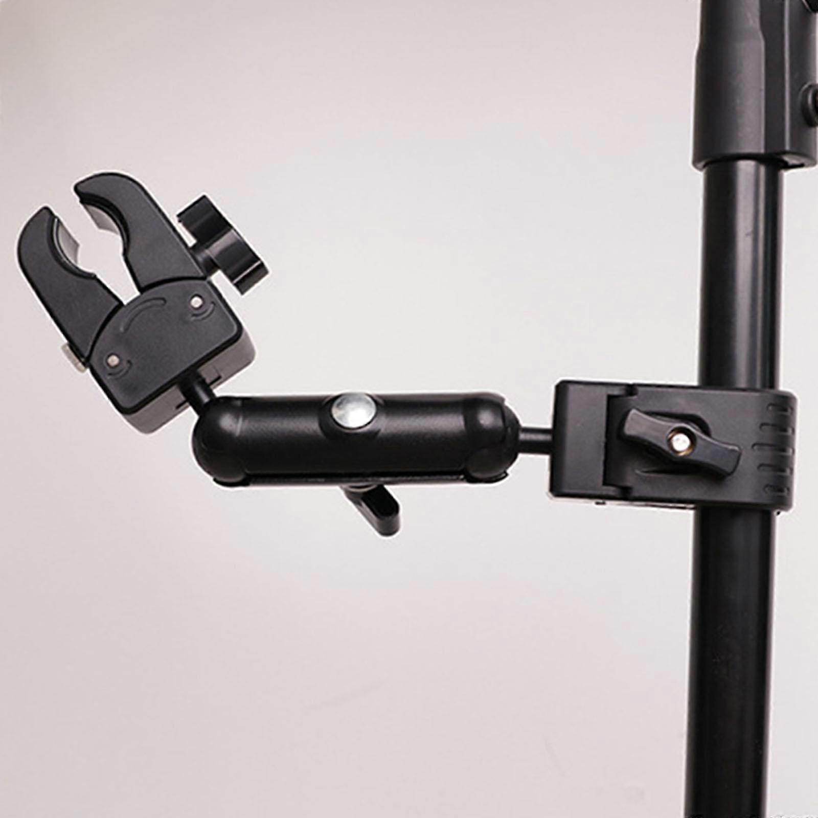 Adjustable Angle Action Camera Mount Double Strong Clamp Design Lightweight Vibration Proof Quick Attachment Multicolor