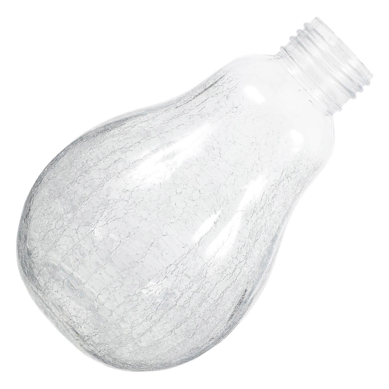 Transparent Glass Wishing Bottle Outdoor Tree Hanging Decorative Pattern 1 Set