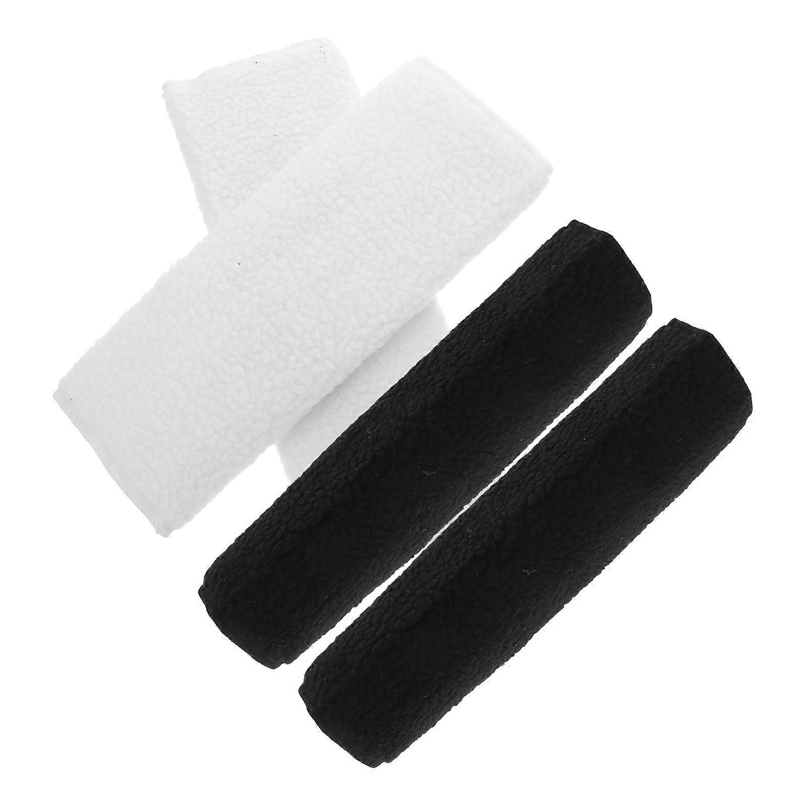 Plush Armrest Cushion for Office Chairs Soft White Arm Pads with Enhanced Support Ideal for Extended Use