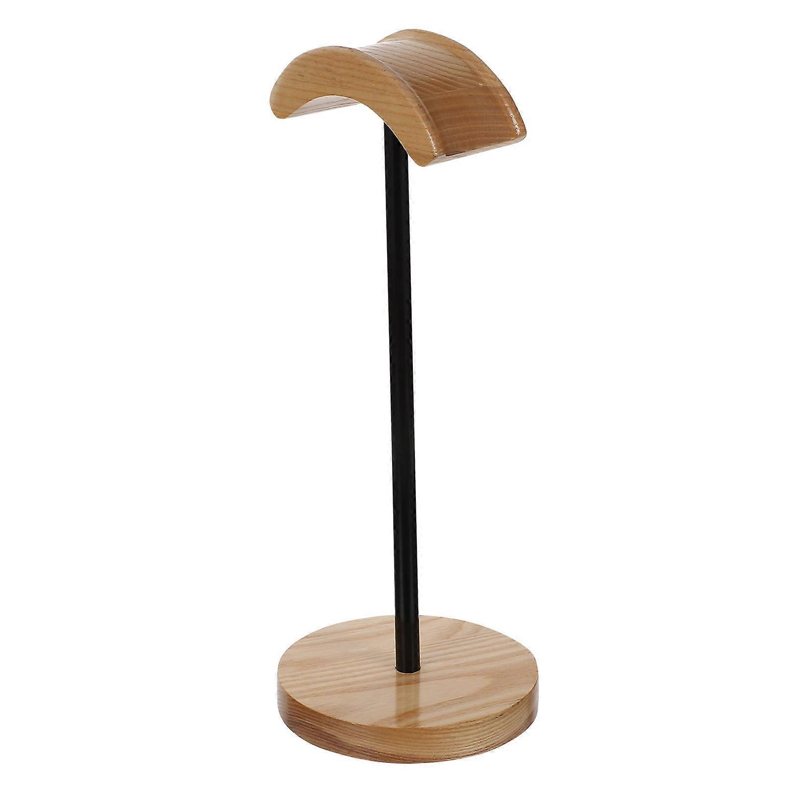 Wireless Headset Stand for Desktop Use 2Pcs Wooden Headphone Holder