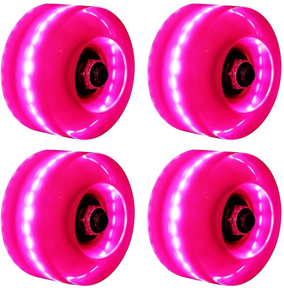 4 light up wheels for double row and flashing roller skates