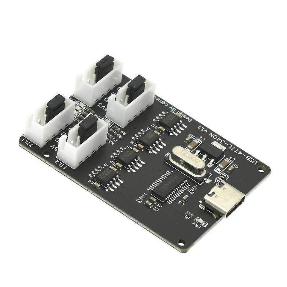 USB to TTL Module CH340 HUB TYPE-C Interface 4-Channel Four Solo TTL