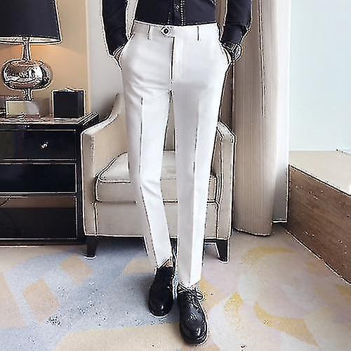 Herren Slim-fit Business Kleid Formelle Hose
