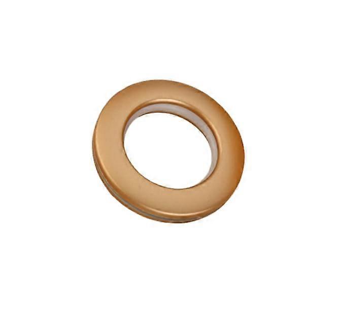 Gold Curtain Ring 1.65 Inch Plastic Round for Drapes Single Pack Durable Everyday Use