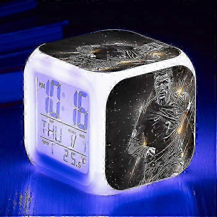 2025 Cristiano Ronaldo Alarm Clock For The World Cup Football League, Small Alarm Clock With Creative Led Display In Various Styles -NMAOV