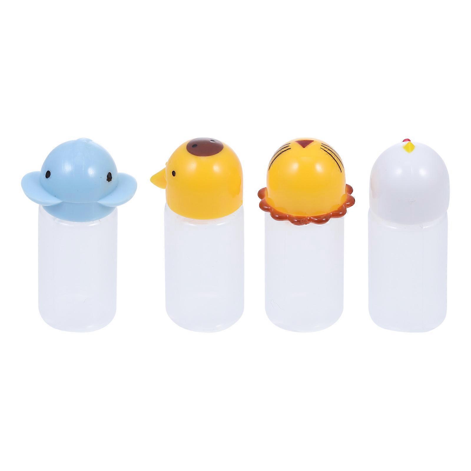 Cartoon Design Sauce Bottles Mini for Home Use with 16Pcs